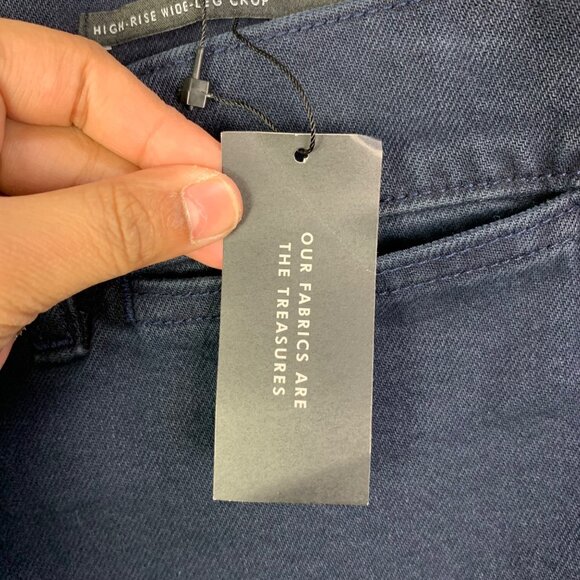 NEW Banana Republic Premium Denim High Rise Wide-Leg Crop‎ Jeans Size 32 Long - Picture 8 of 12